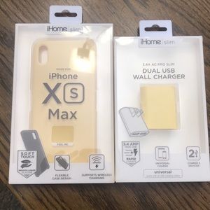 Iphone Xs max and portable wall charger